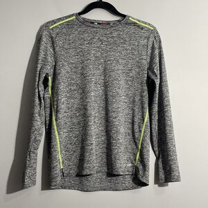 Fila Sport TruDry Gray Long Sleeve Top Women’s Size L Moisture Wicking Athletic